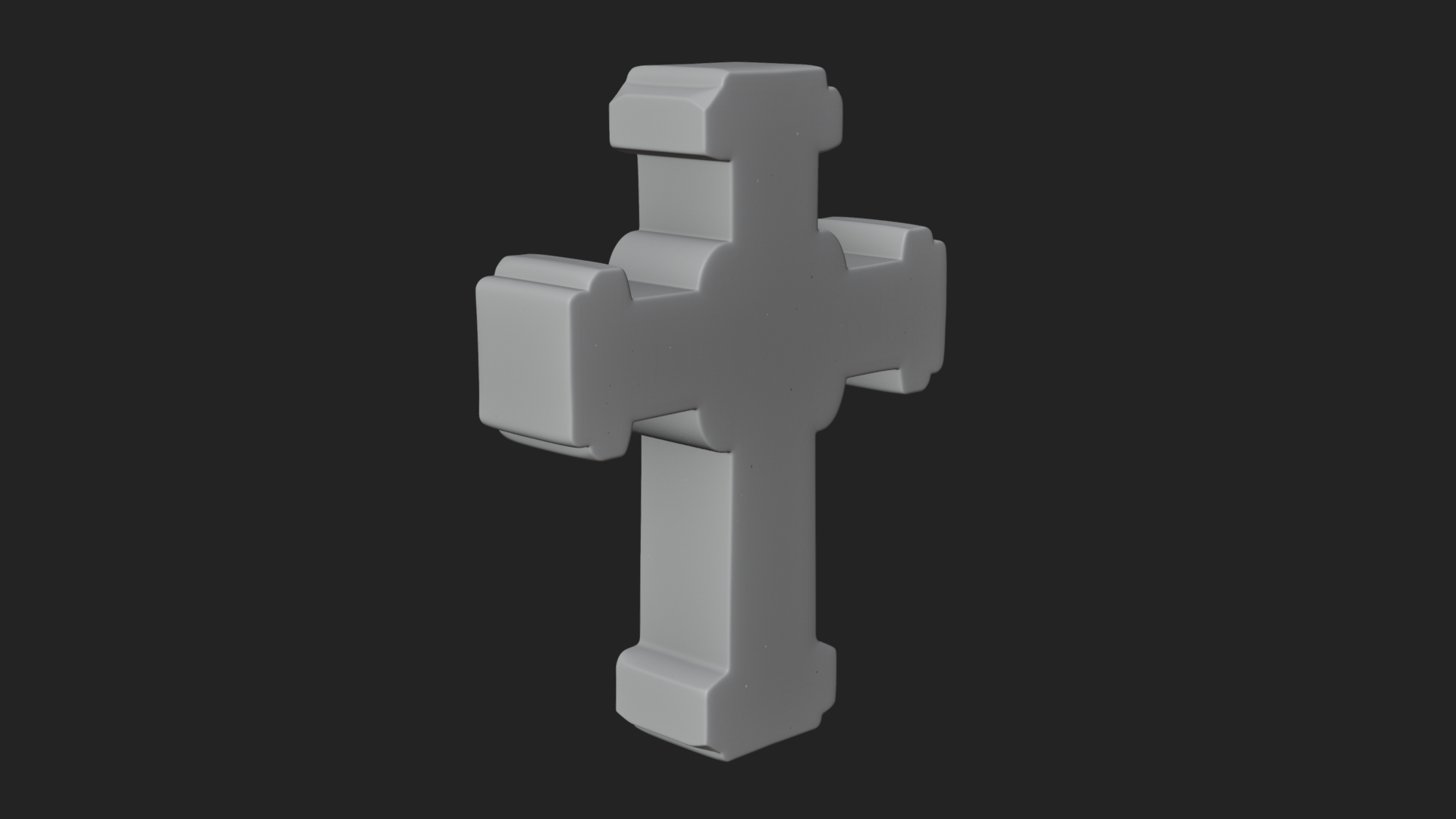 Carved Relief Wall Cross Design 549 3D Print Model 3D Model