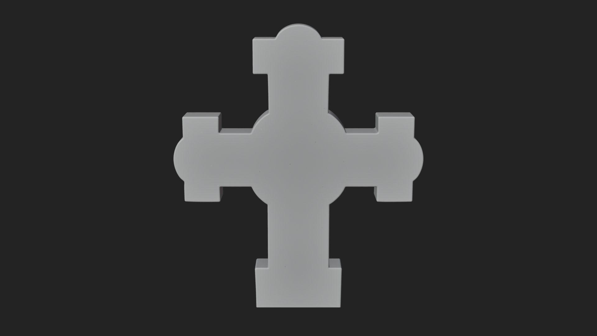 Carved Relief Wall Cross Design 55 3D Print Model 3D Model