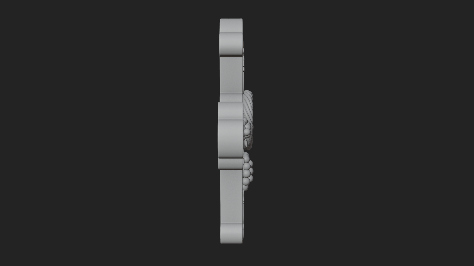Carved Relief Wall Cross Design 551 3D Print Model 3D Model
