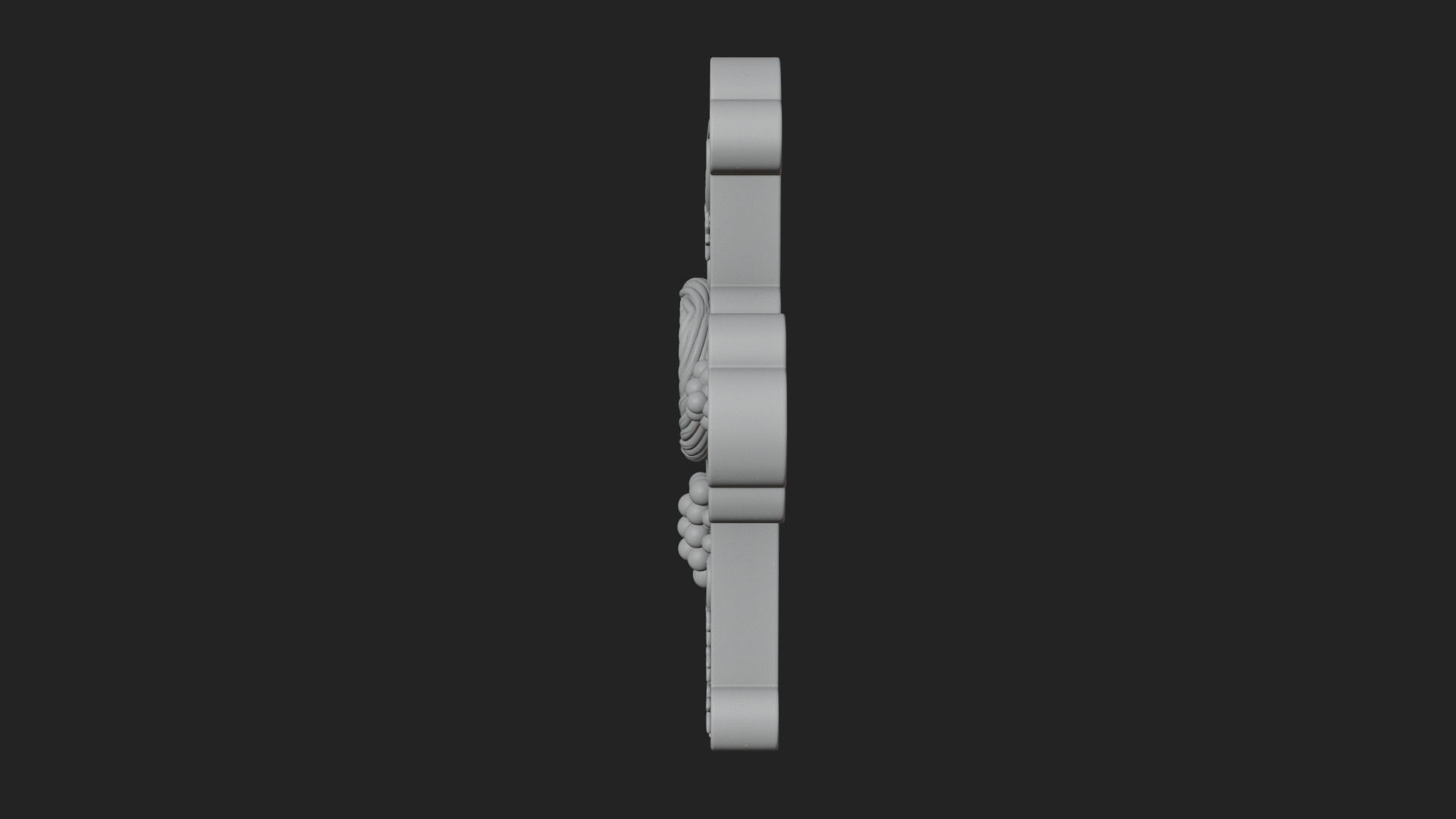 Carved Relief Wall Cross Design 551 3D Print Model 3D Model