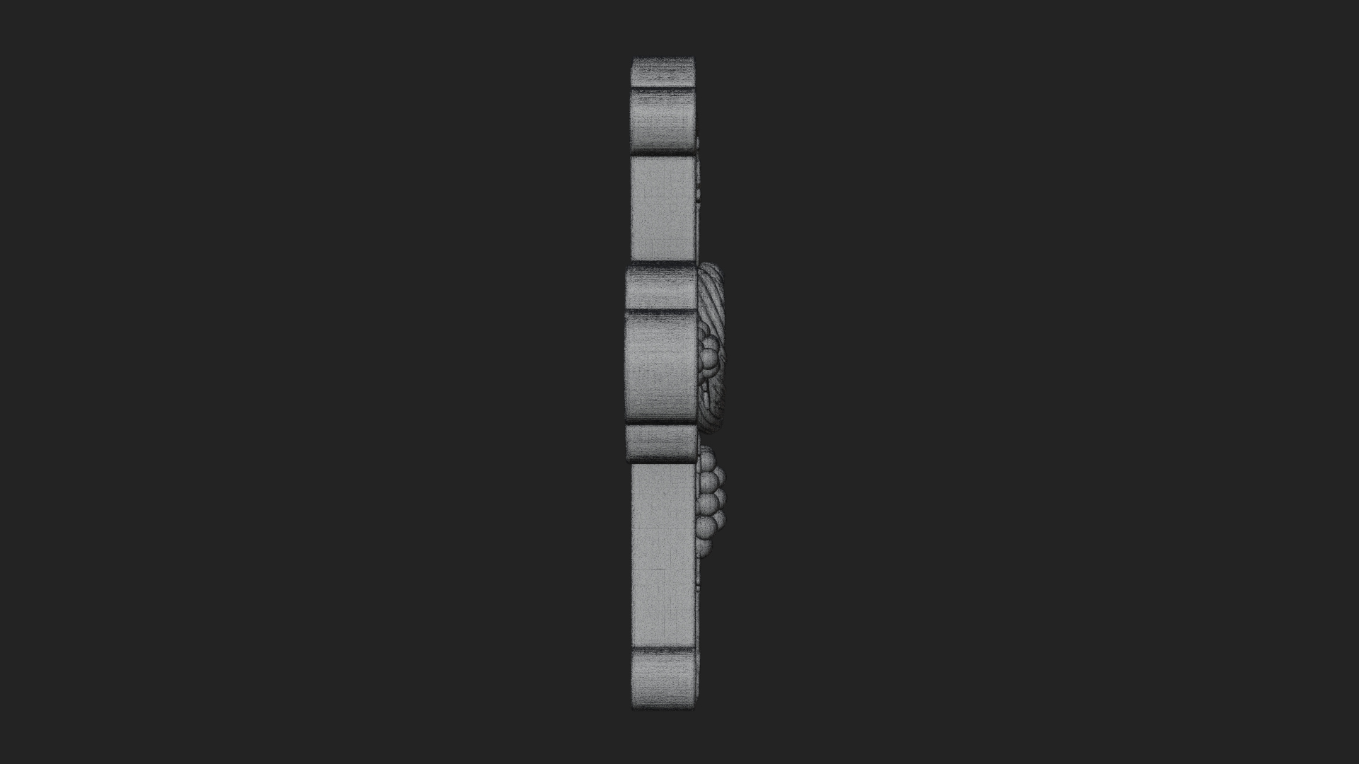 Carved Relief Wall Cross Design 551 3D Print Model 3D Model