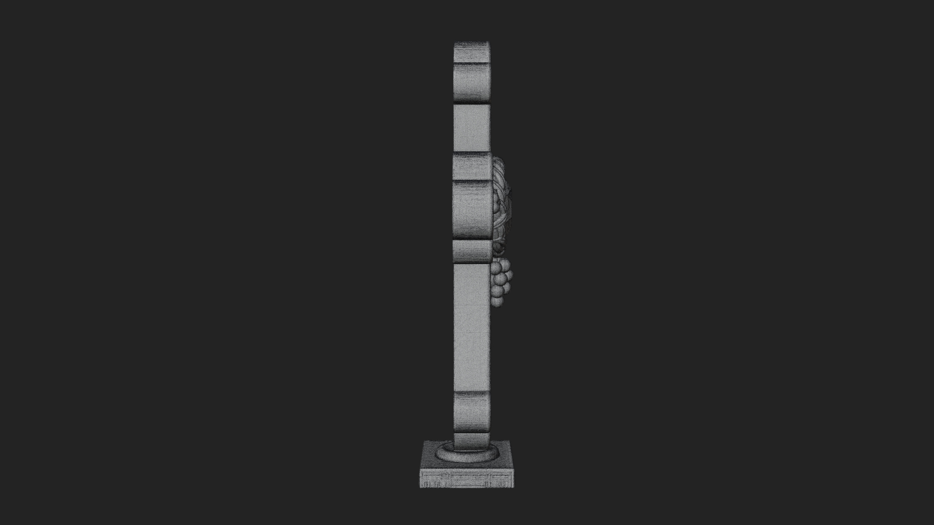Carved Relief Wall Cross Design 552 3D Print Model 3D Model