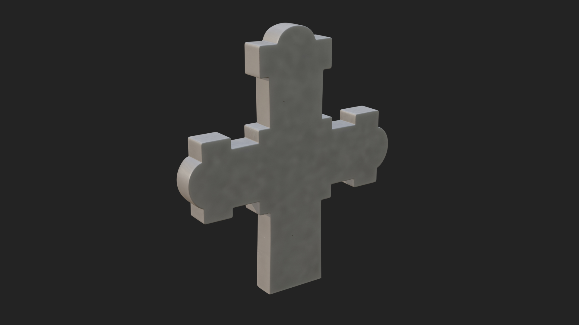 Carved Relief Wall Cross Design 553 3D Print Model 3D Model