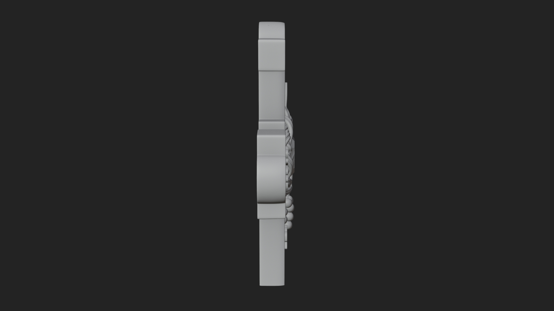 Carved Relief Wall Cross Design 553 3D Print Model 3D Model