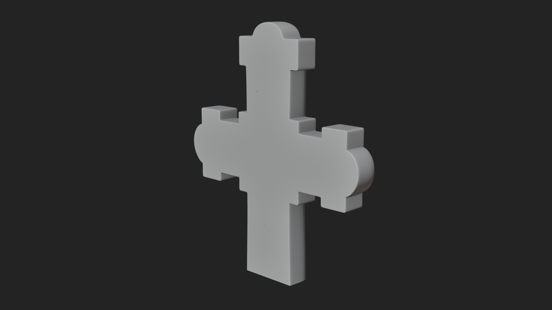 Carved Relief Wall Cross Design 553 3D Print Model 3D Model