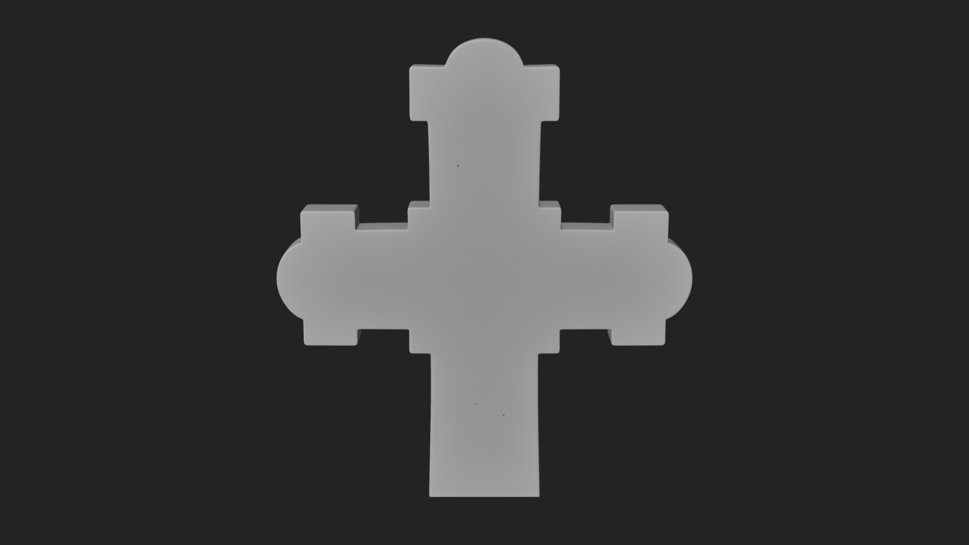 Carved Relief Wall Cross Design 553 3D Print Model 3D Model