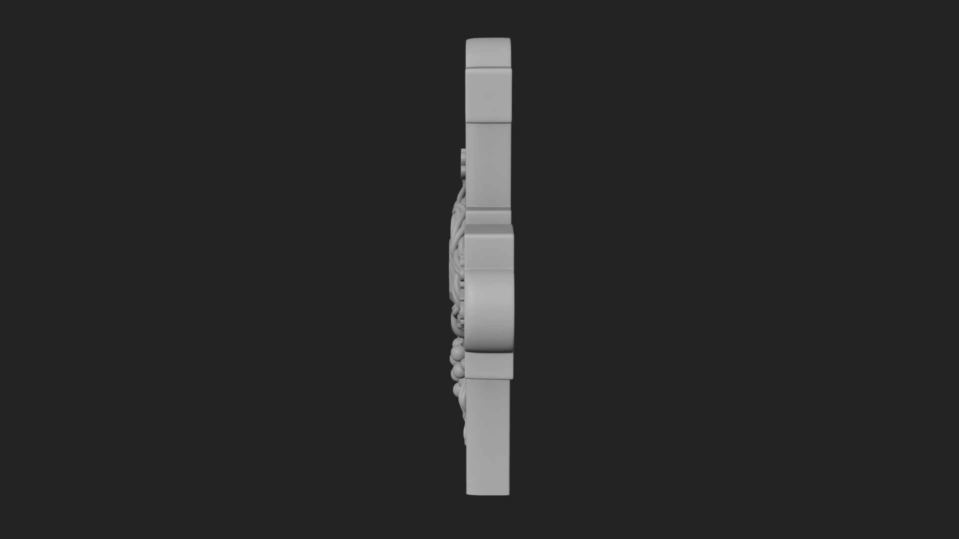 Carved Relief Wall Cross Design 553 3D Print Model 3D Model