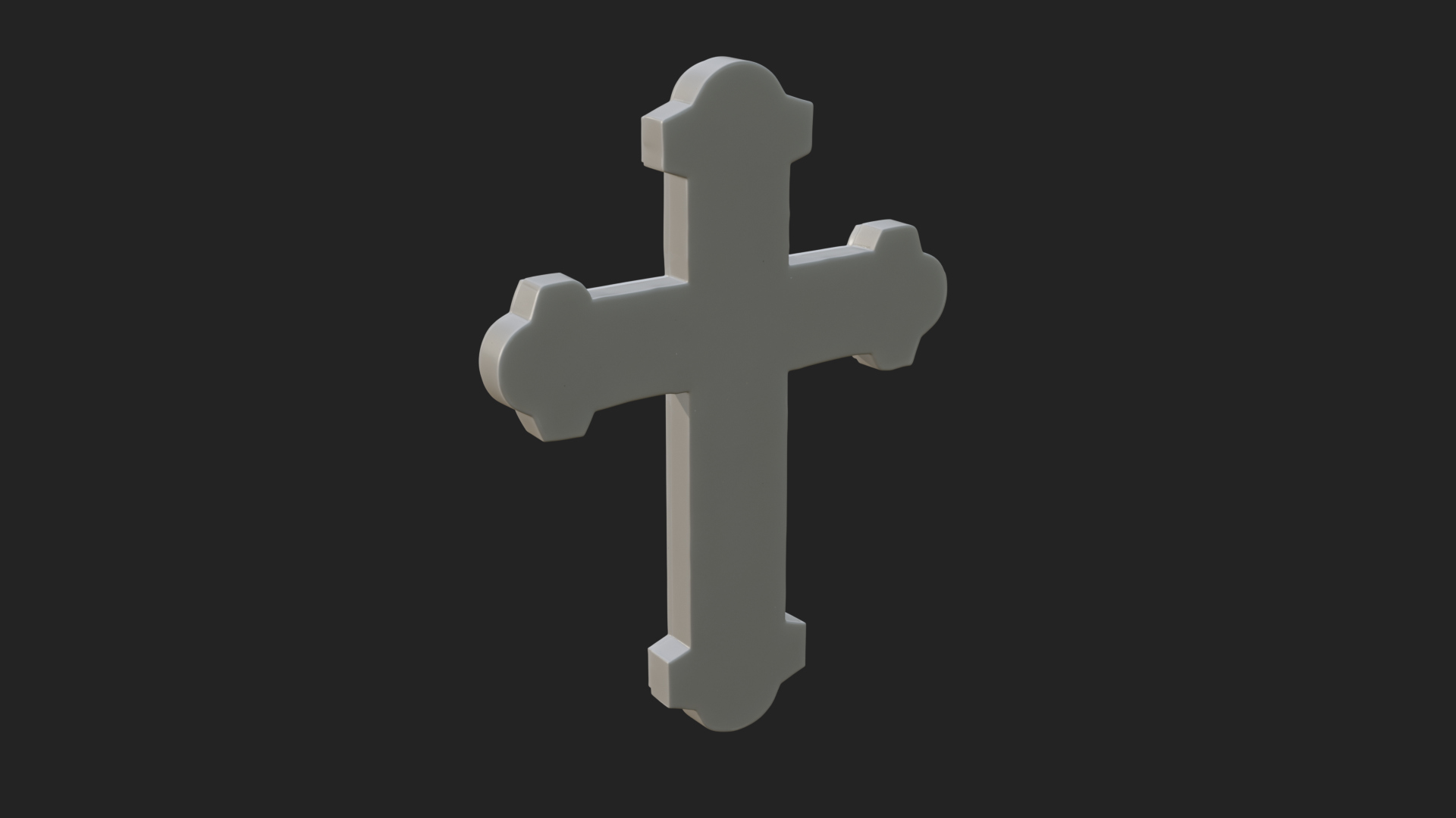 Carved Relief Wall Cross Design 554 3D Print Model 3D Model