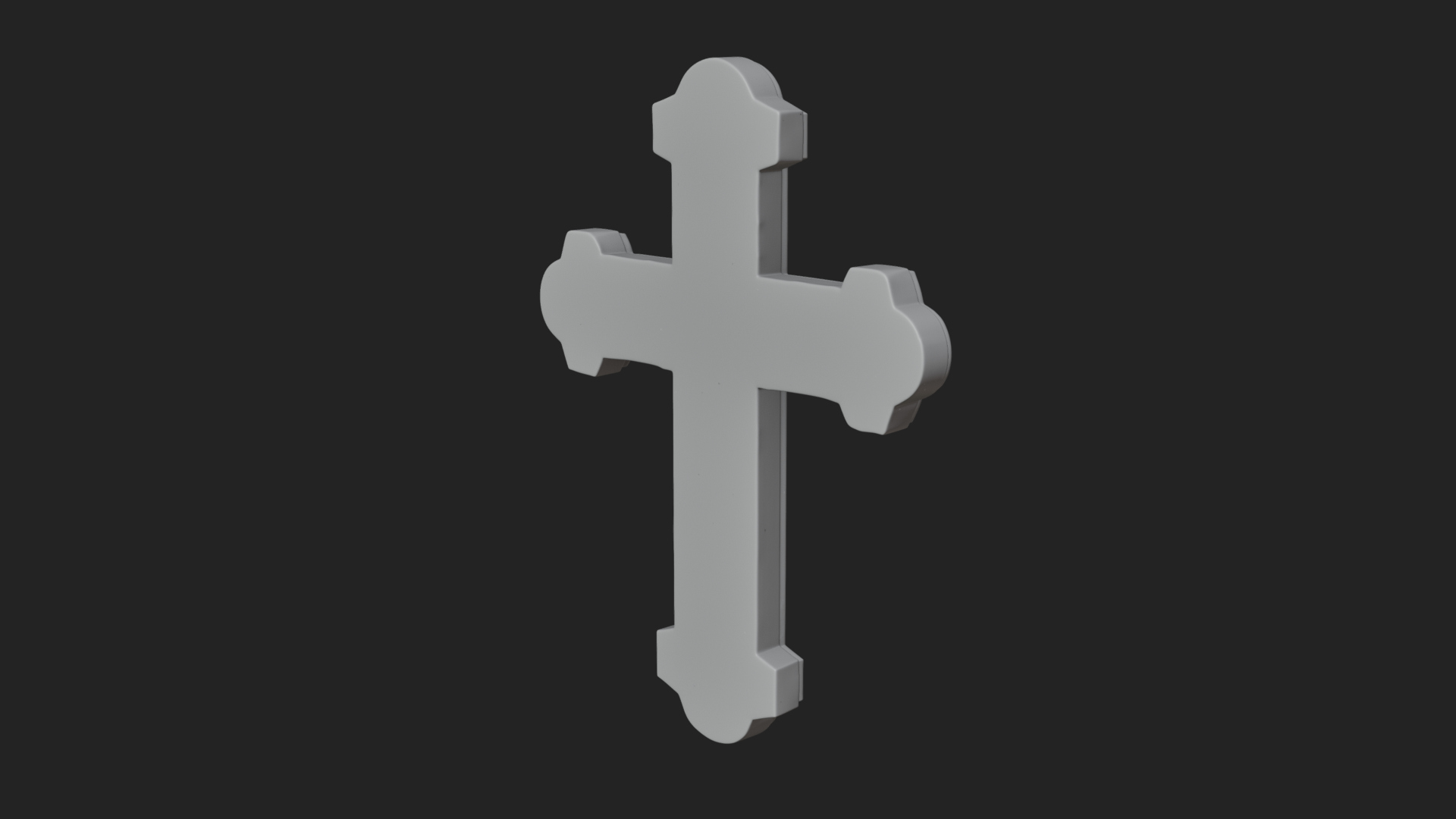 Carved Relief Wall Cross Design 554 3D Print Model 3D Model