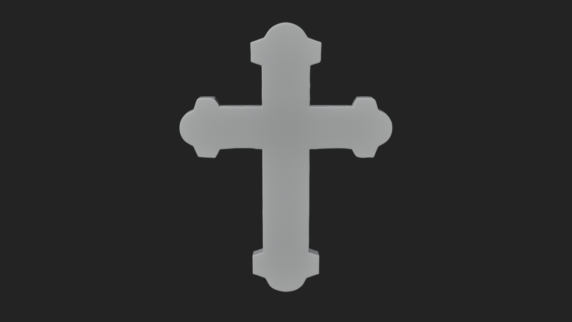 Carved Relief Wall Cross Design 554 3D Print Model 3D Model