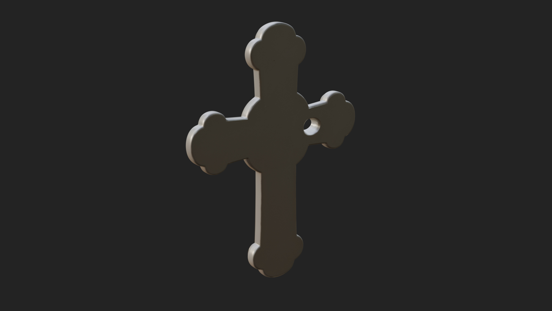 Carved Relief Wall Cross Design 555 3D Print Model 3D Model
