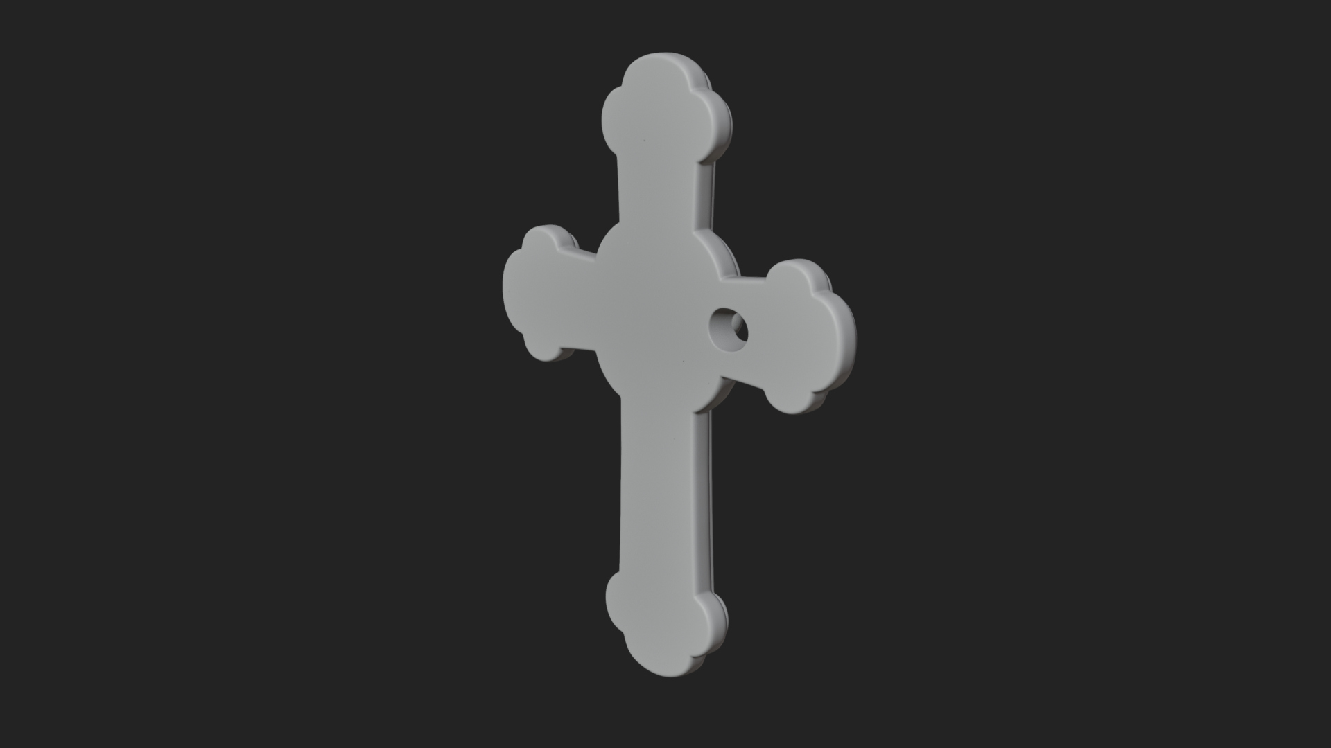 Carved Relief Wall Cross Design 555 3D Print Model 3D Model