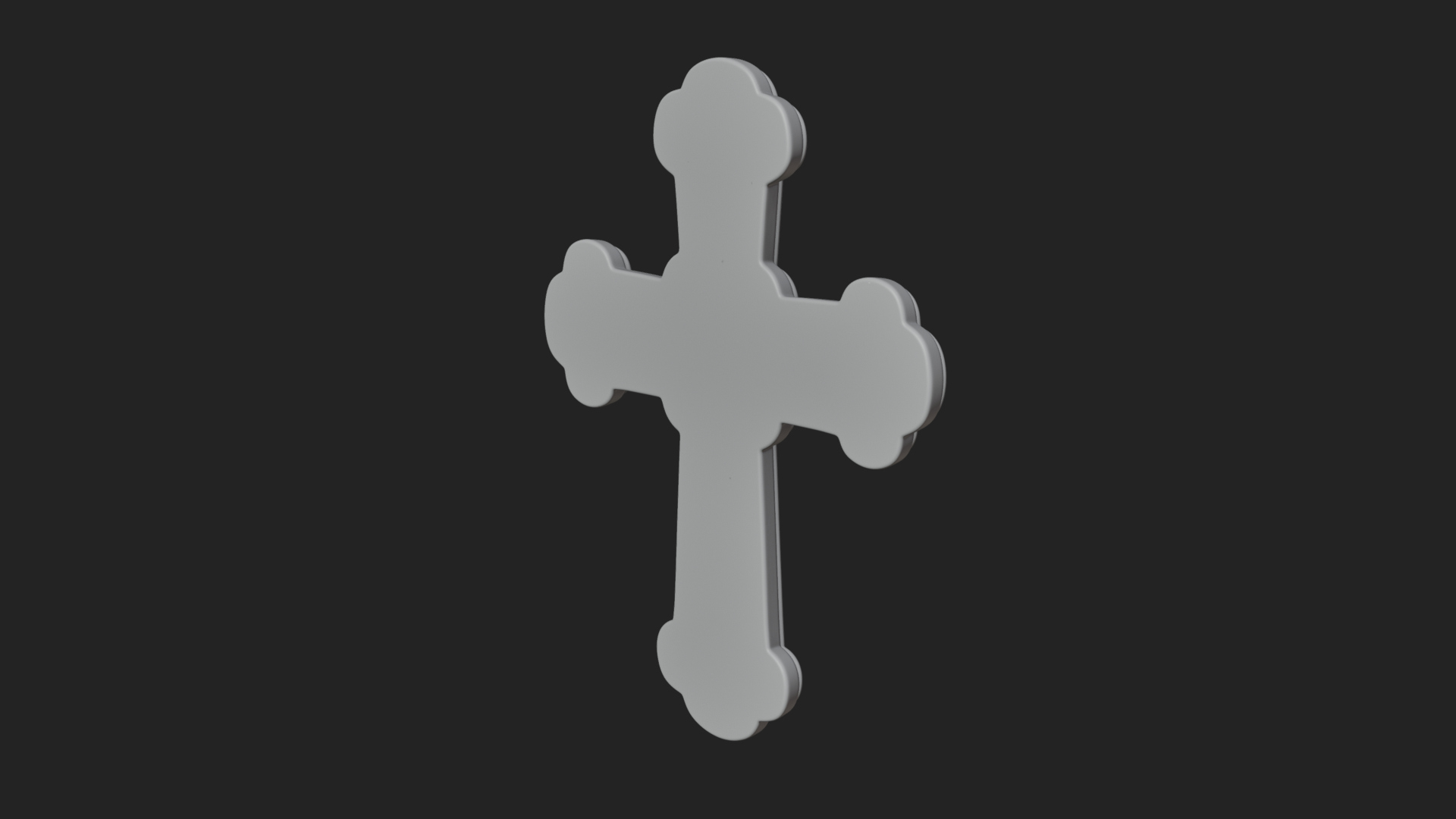 Carved Relief Wall Cross Design 556 3D Print Model 3D Model