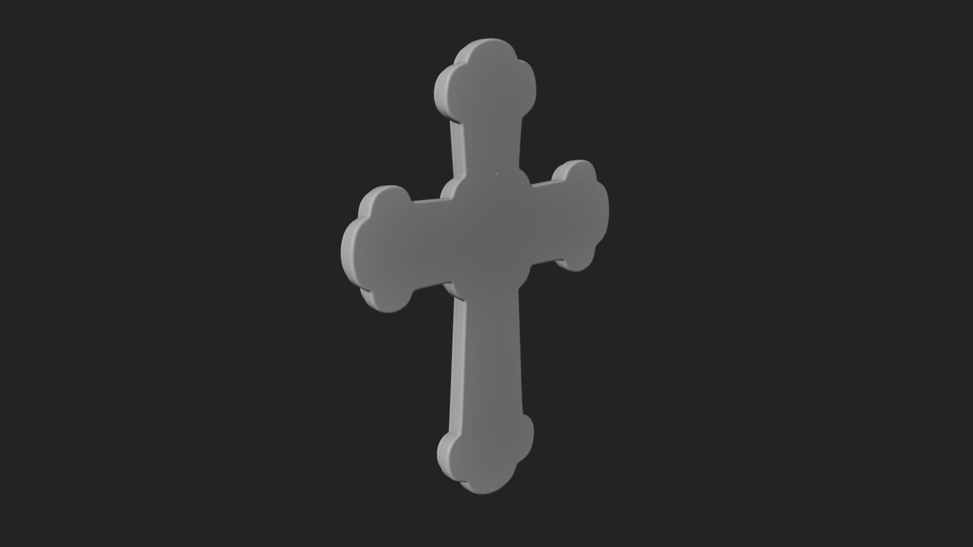 Carved Relief Wall Cross Design 556 3D Print Model 3D Model