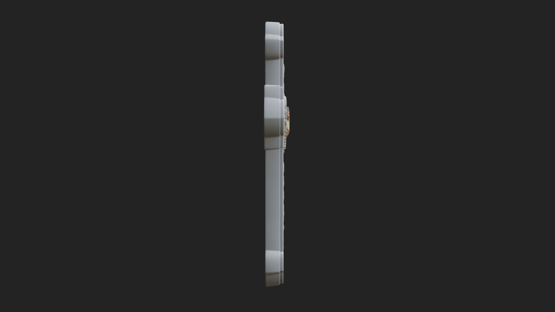 Carved Relief Wall Cross Design 557 3D Print Model 3D Model