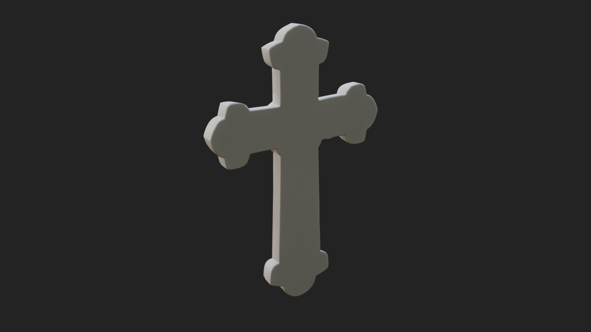 Carved Relief Wall Cross Design 557 3D Print Model 3D Model