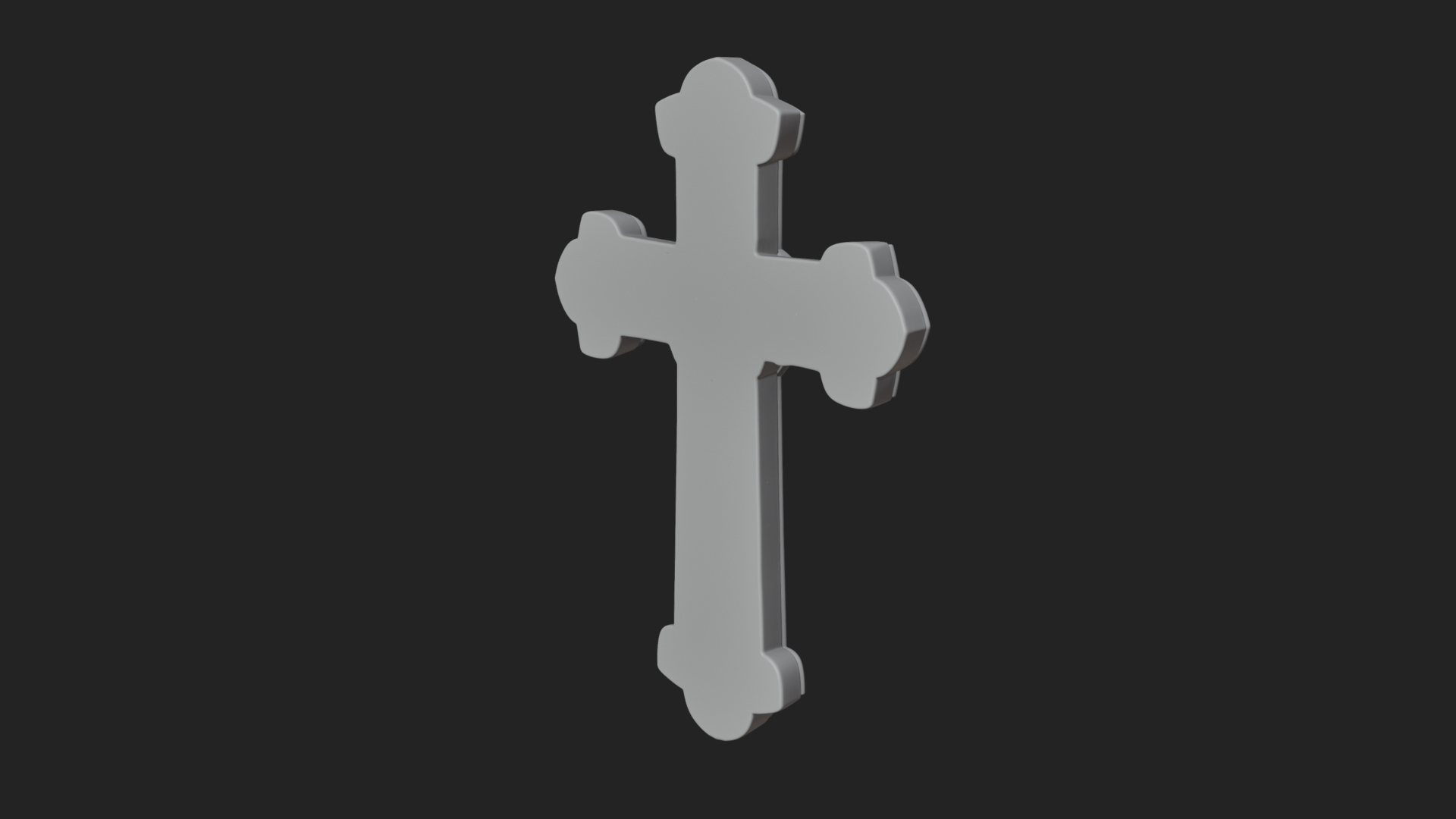 Carved Relief Wall Cross Design 557 3D Print Model 3D Model