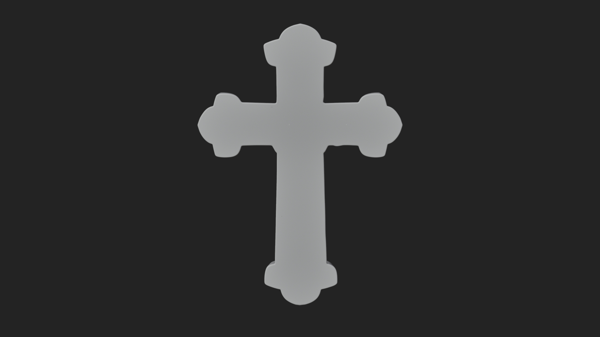 Carved Relief Wall Cross Design 557 3D Print Model 3D Model