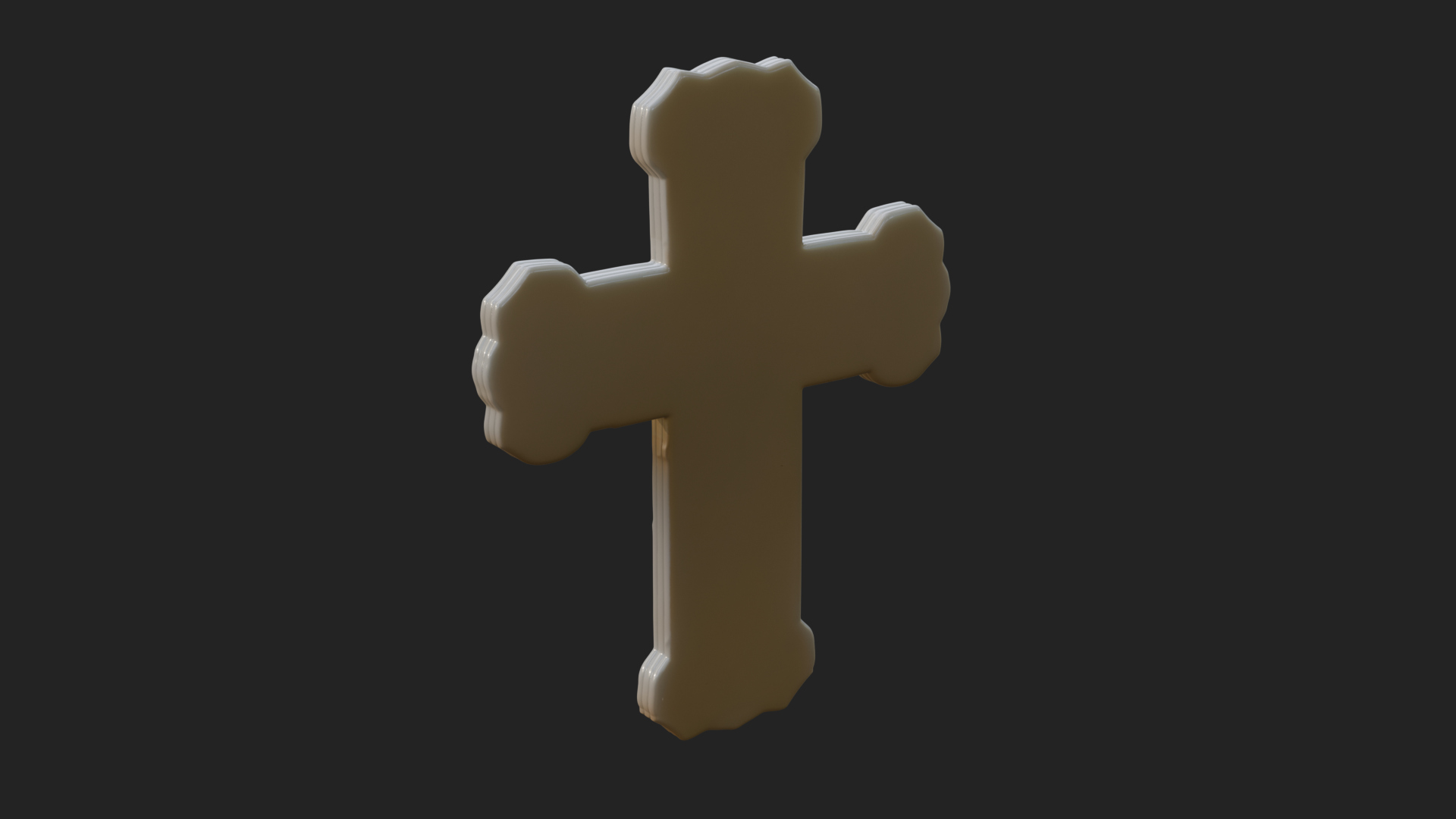 Carved Relief Wall Cross Design 558 3D Print Model 3D Model