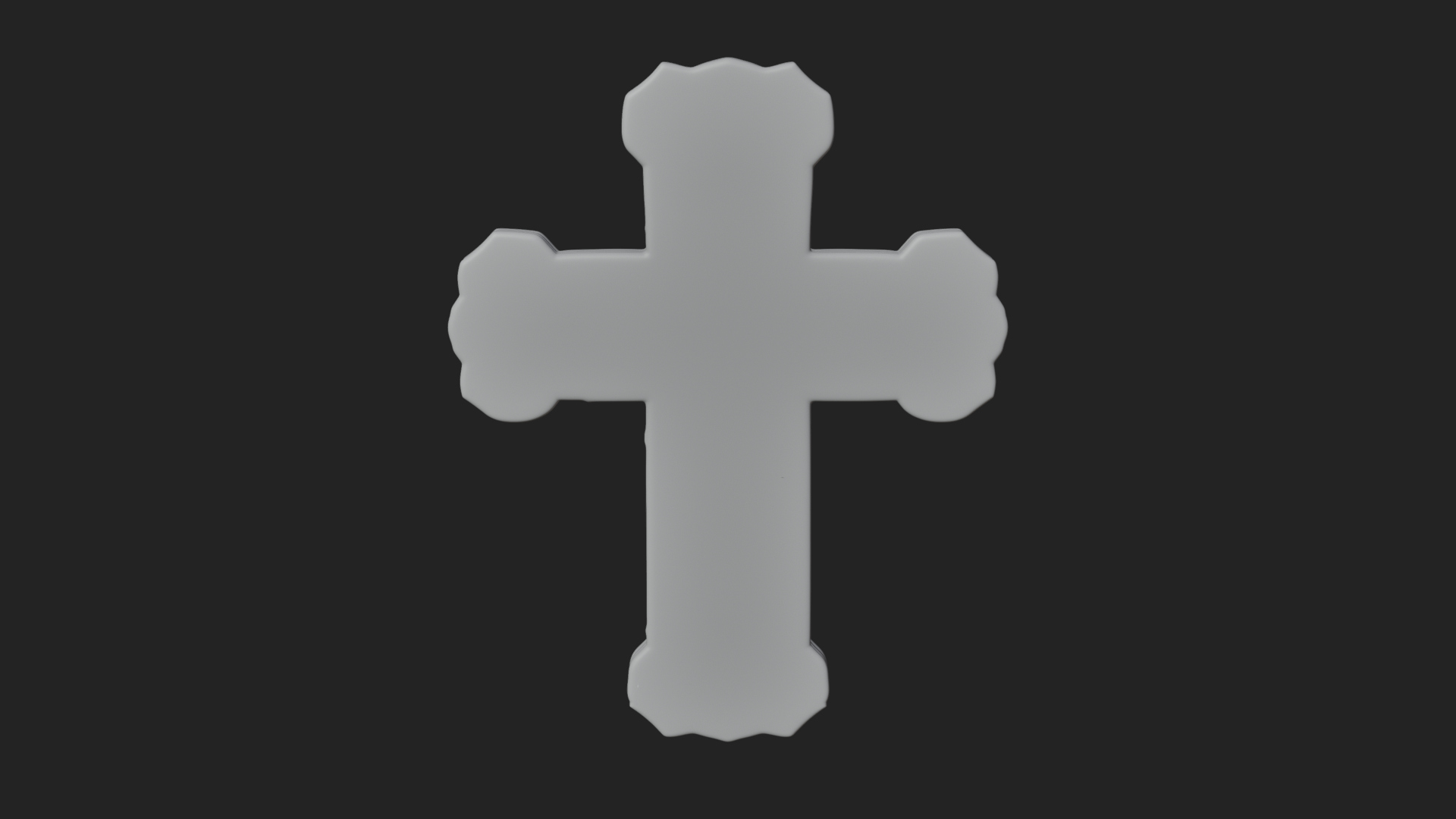 Carved Relief Wall Cross Design 558 3D Print Model 3D Model