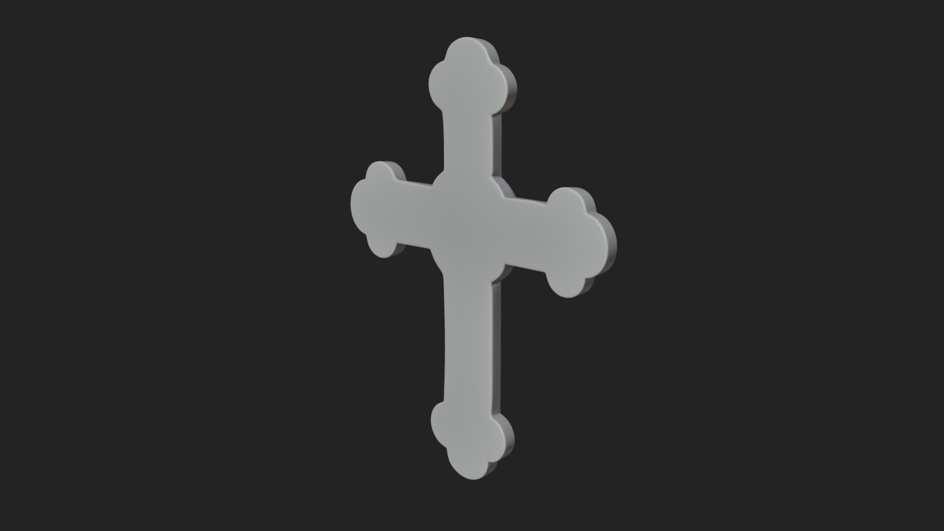 Carved Relief Wall Cross Design 56 3D Print Model 3D Model