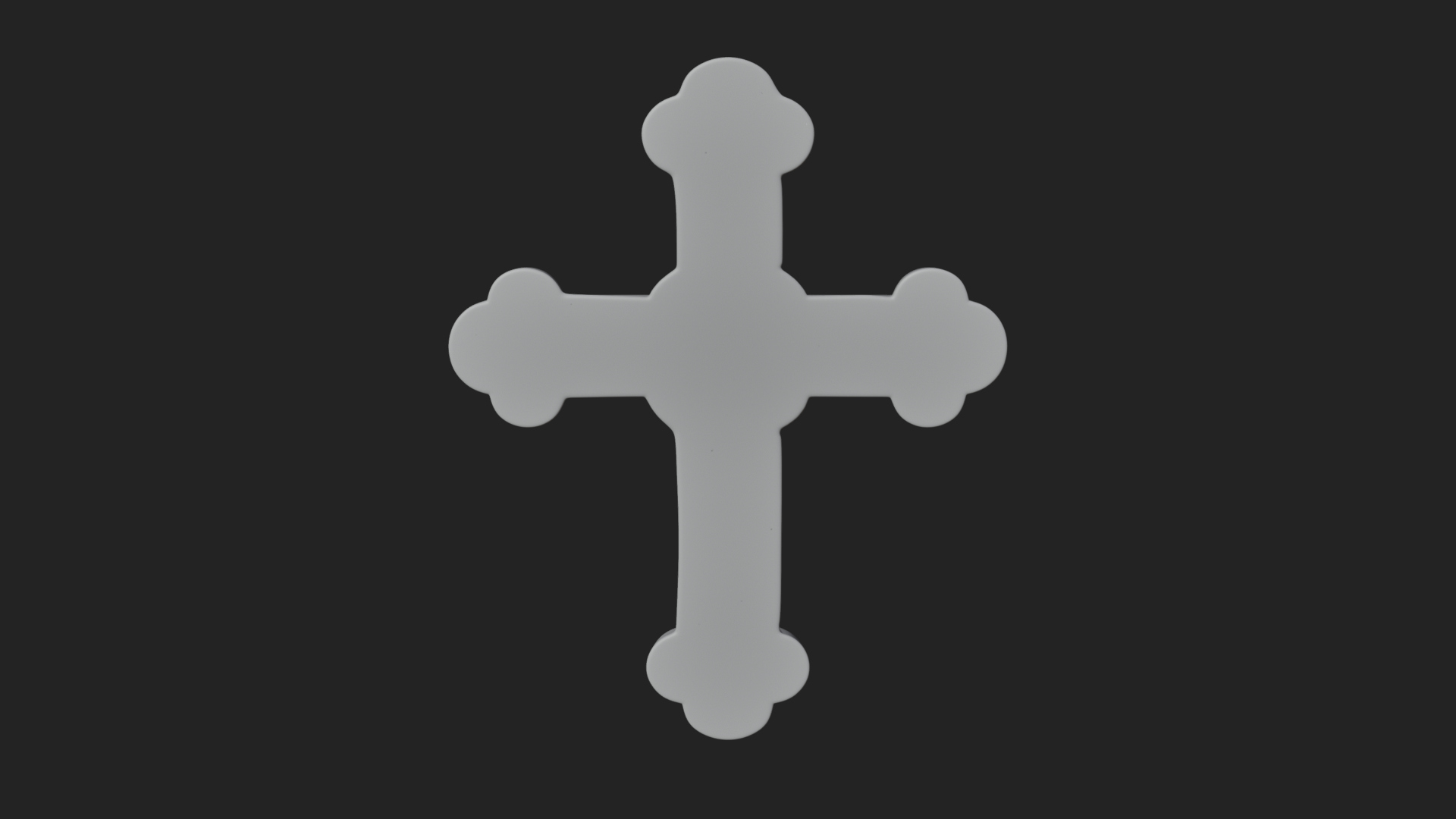 Carved Relief Wall Cross Design 56 3D Print Model 3D Model