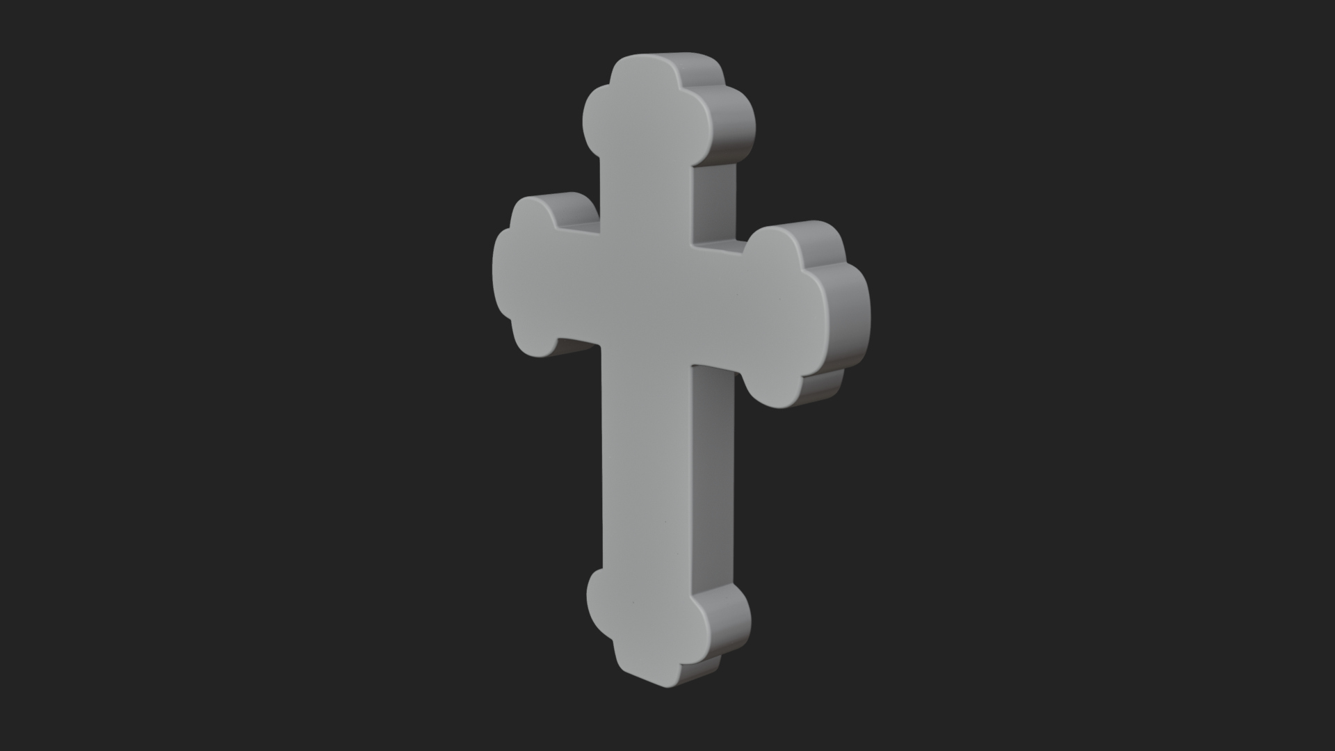 Carved Relief Wall Cross Design 560 3D Print Model 3D Model