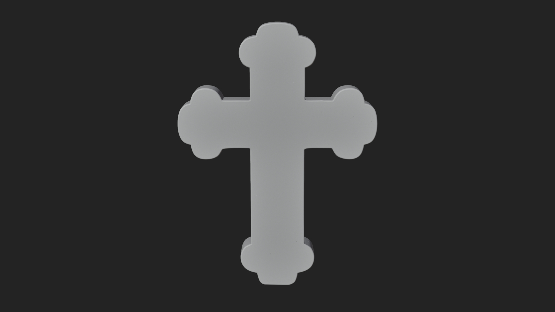 Carved Relief Wall Cross Design 560 3D Print Model 3D Model