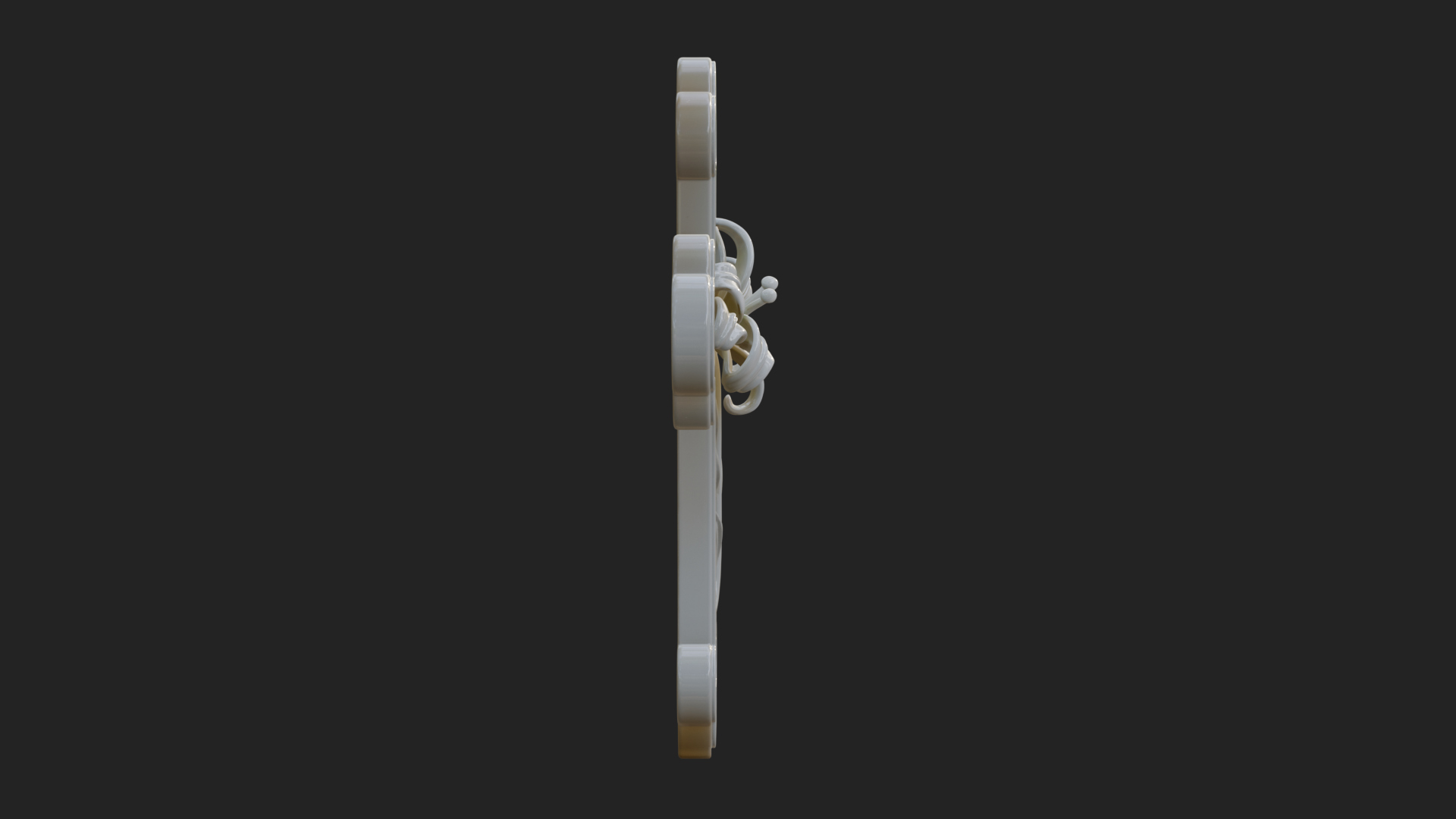 Carved Relief Wall Cross Design 561 3D Print Model 3D Model