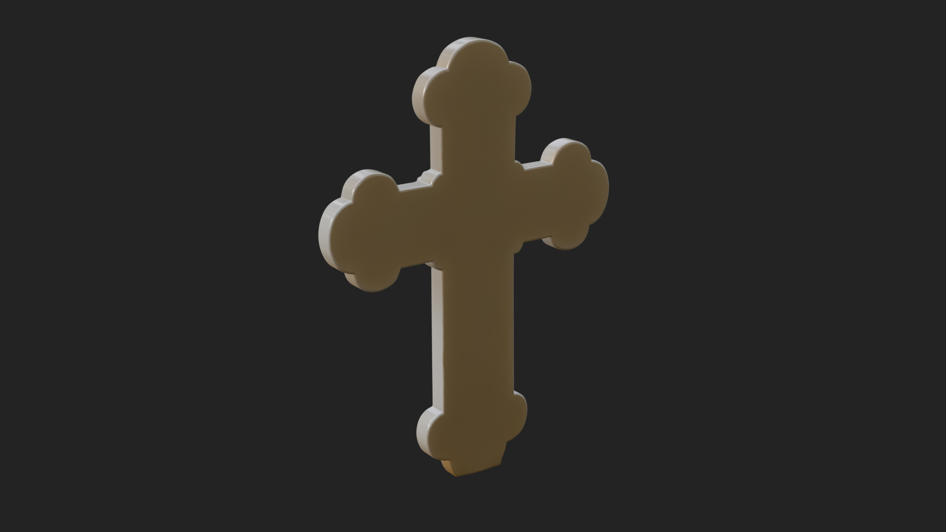 Carved Relief Wall Cross Design 561 3D Print Model 3D Model