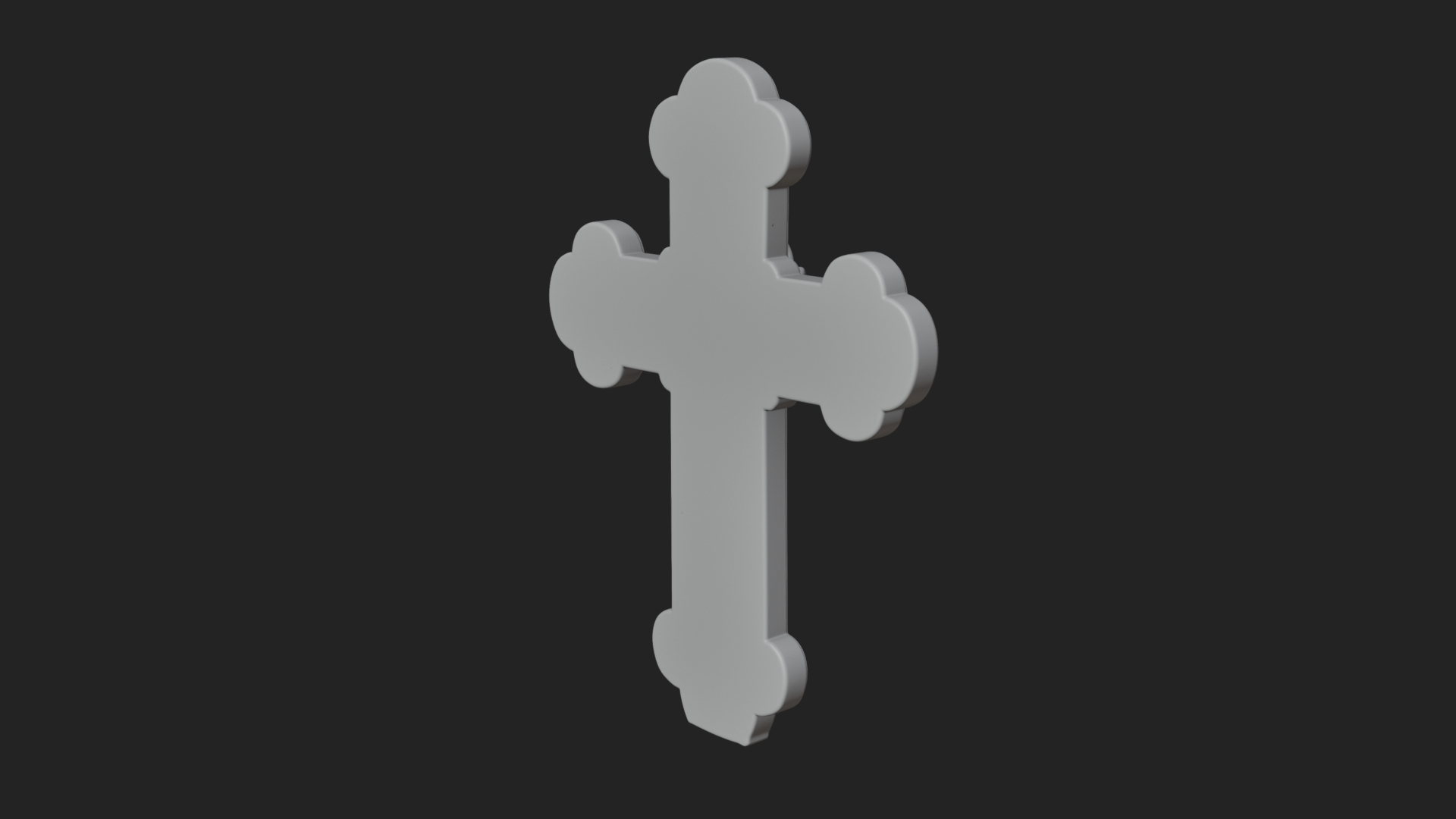 Carved Relief Wall Cross Design 561 3D Print Model 3D Model