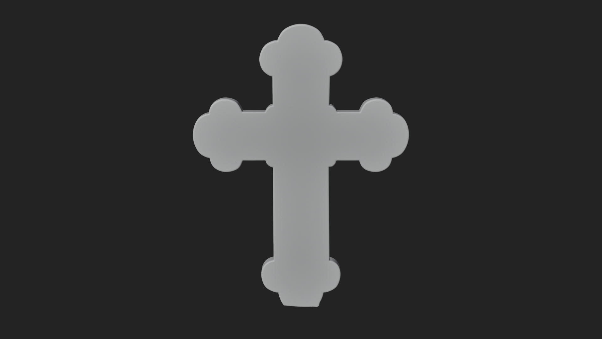 Carved Relief Wall Cross Design 561 3D Print Model 3D Model