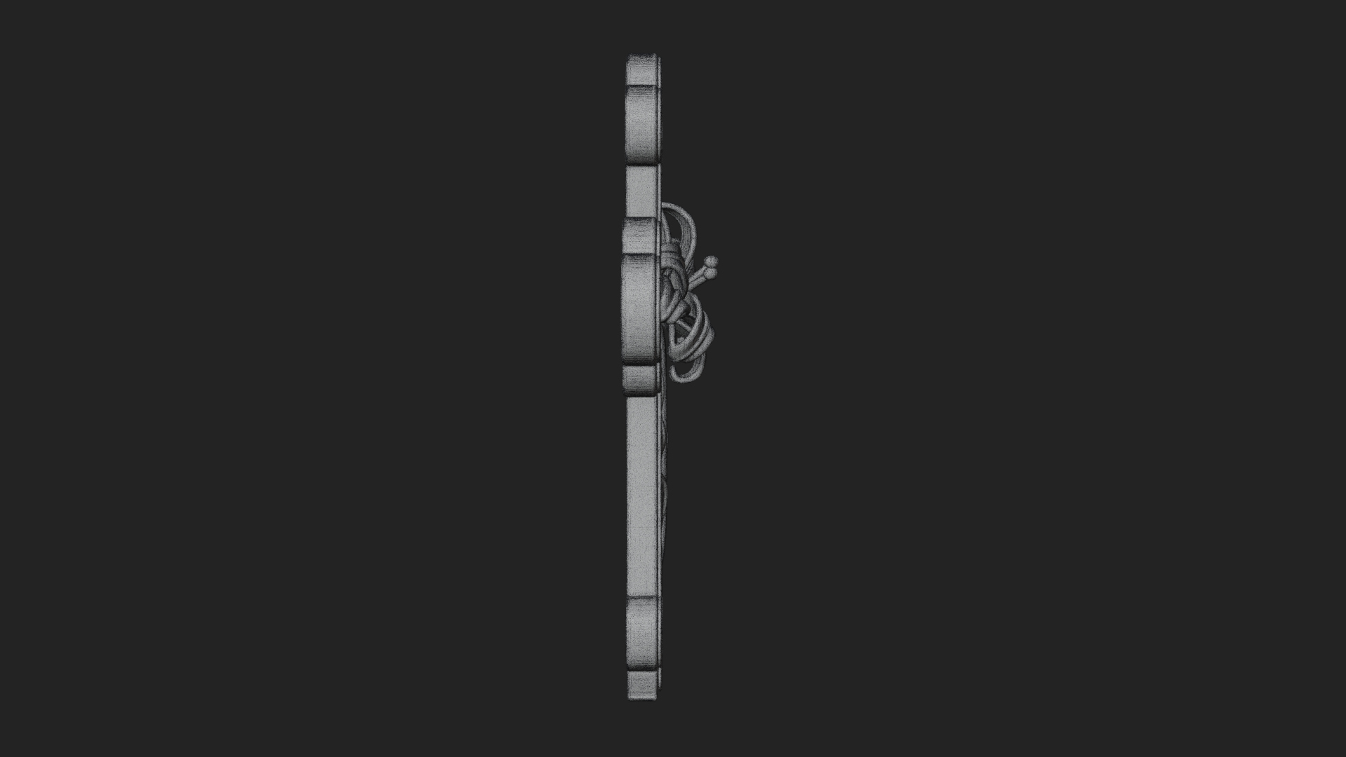 Carved Relief Wall Cross Design 561 3D Print Model 3D Model