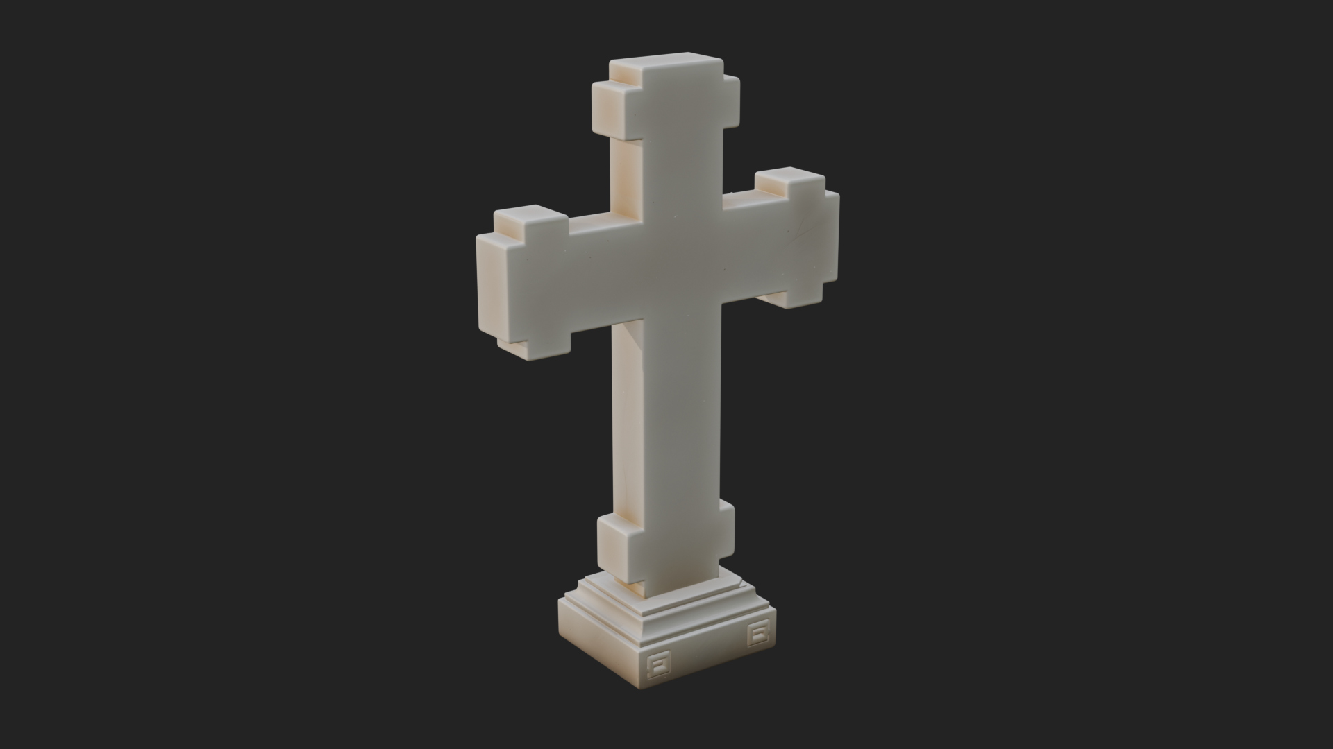 Carved Relief Wall Cross Design 563 3D Print Model 3D Model