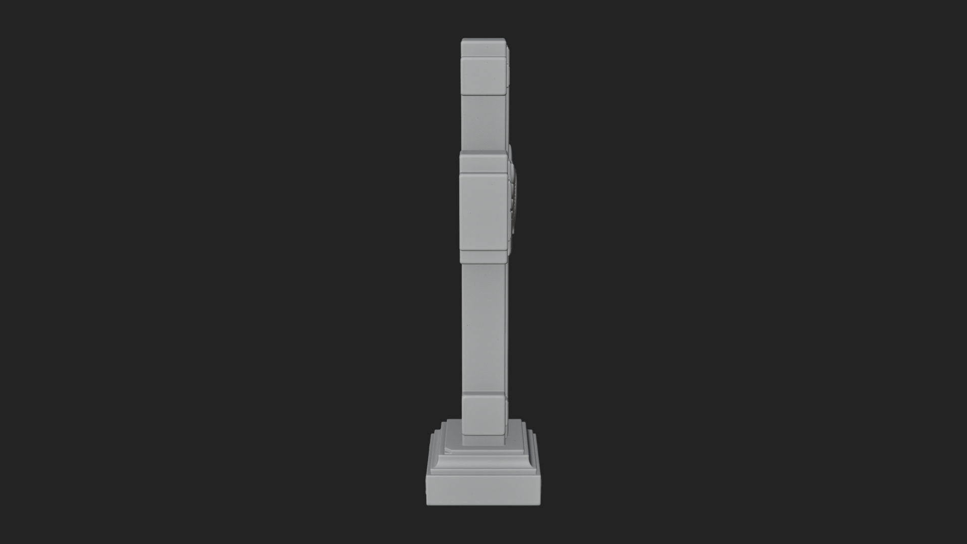 Carved Relief Wall Cross Design 563 3D Print Model 3D Model