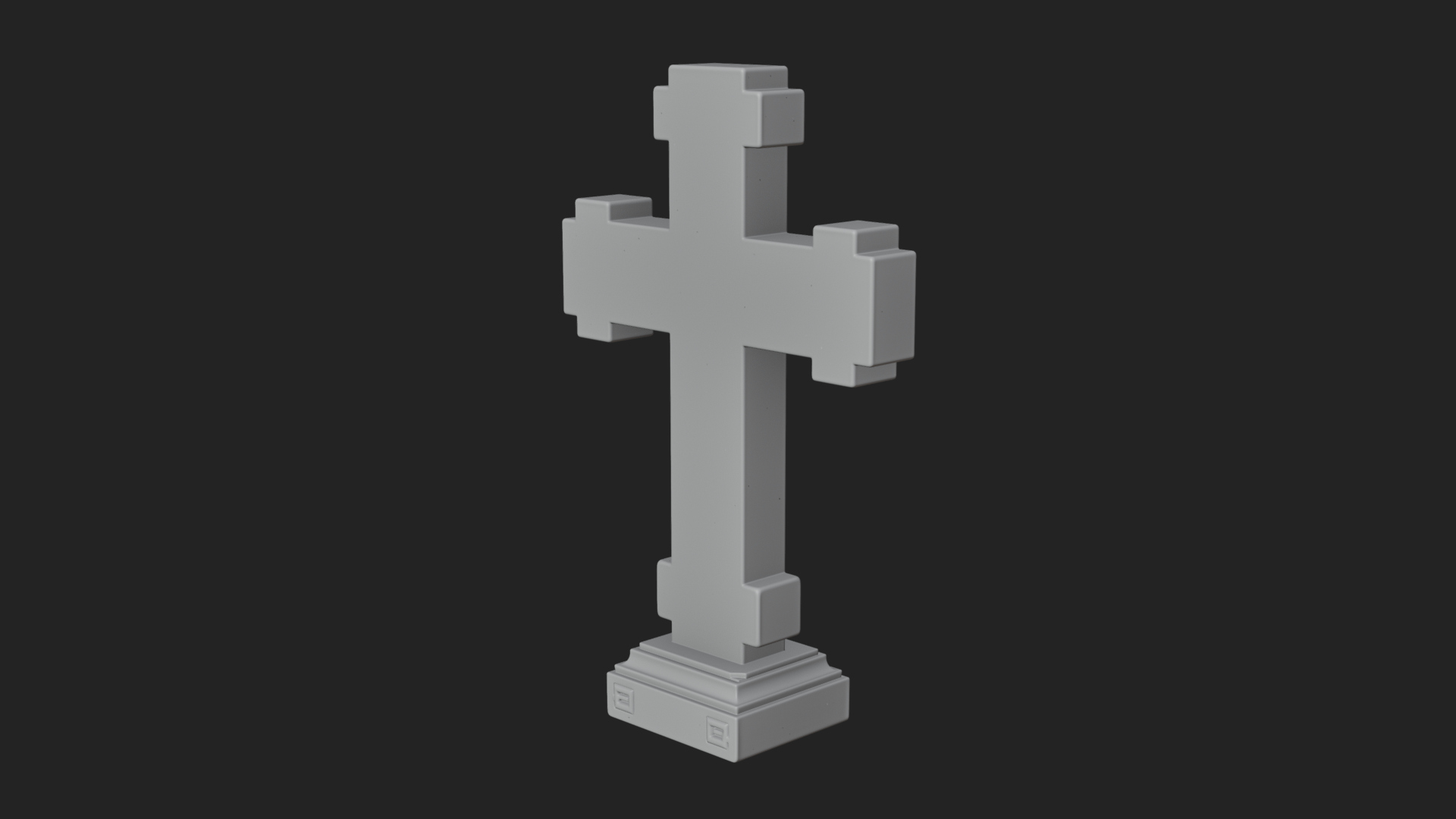Carved Relief Wall Cross Design 563 3D Print Model 3D Model