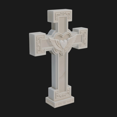 Carved Relief Wall Cross Design 565 3D Print Model