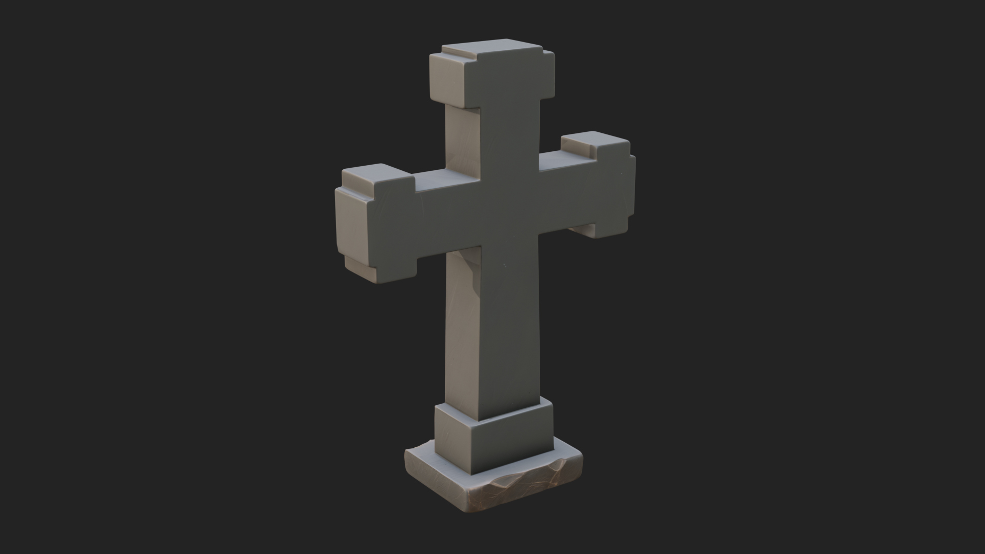 Carved Relief Wall Cross Design 569 3D Print Model 3D Model