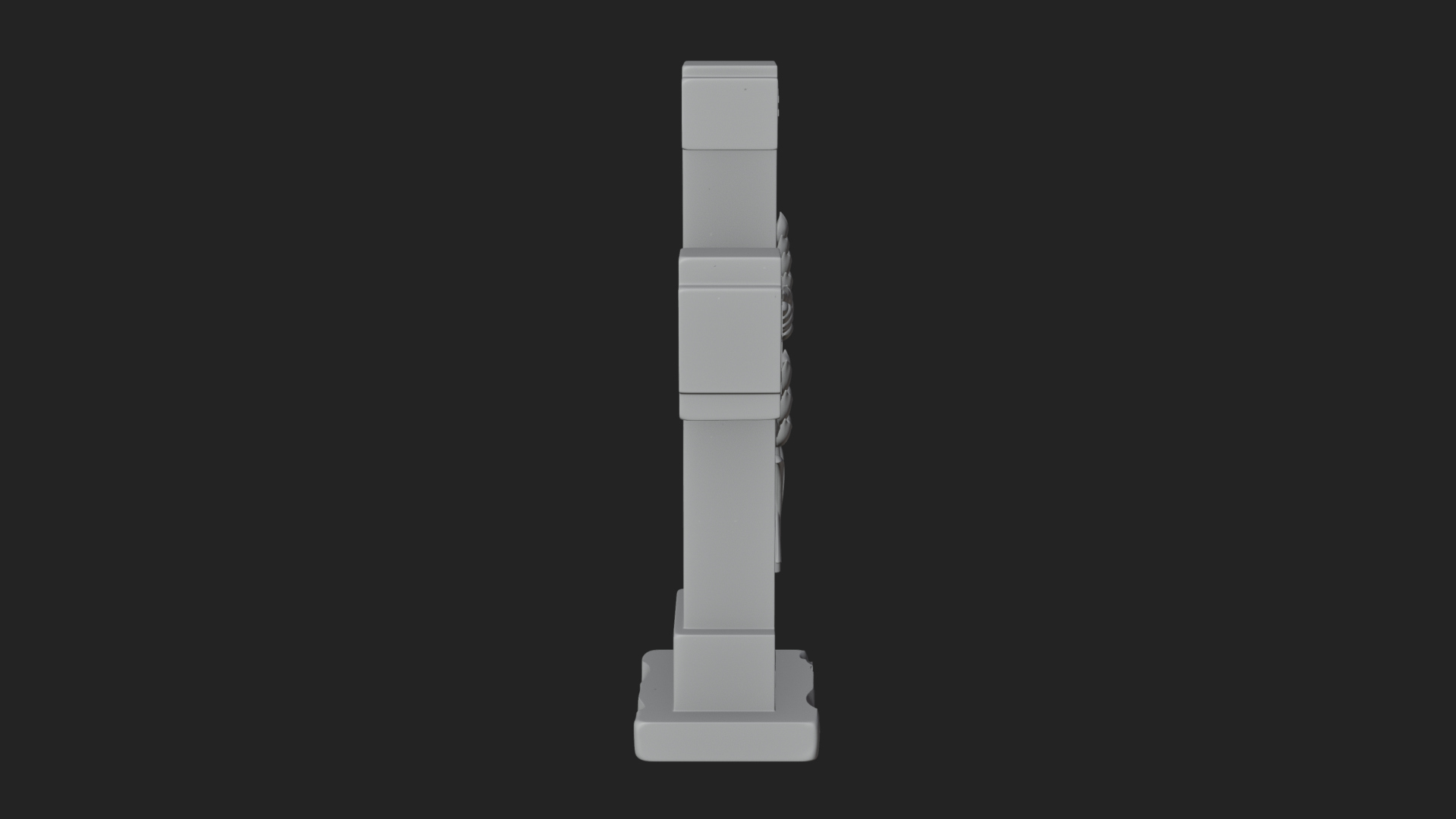 Carved Relief Wall Cross Design 569 3D Print Model 3D Model
