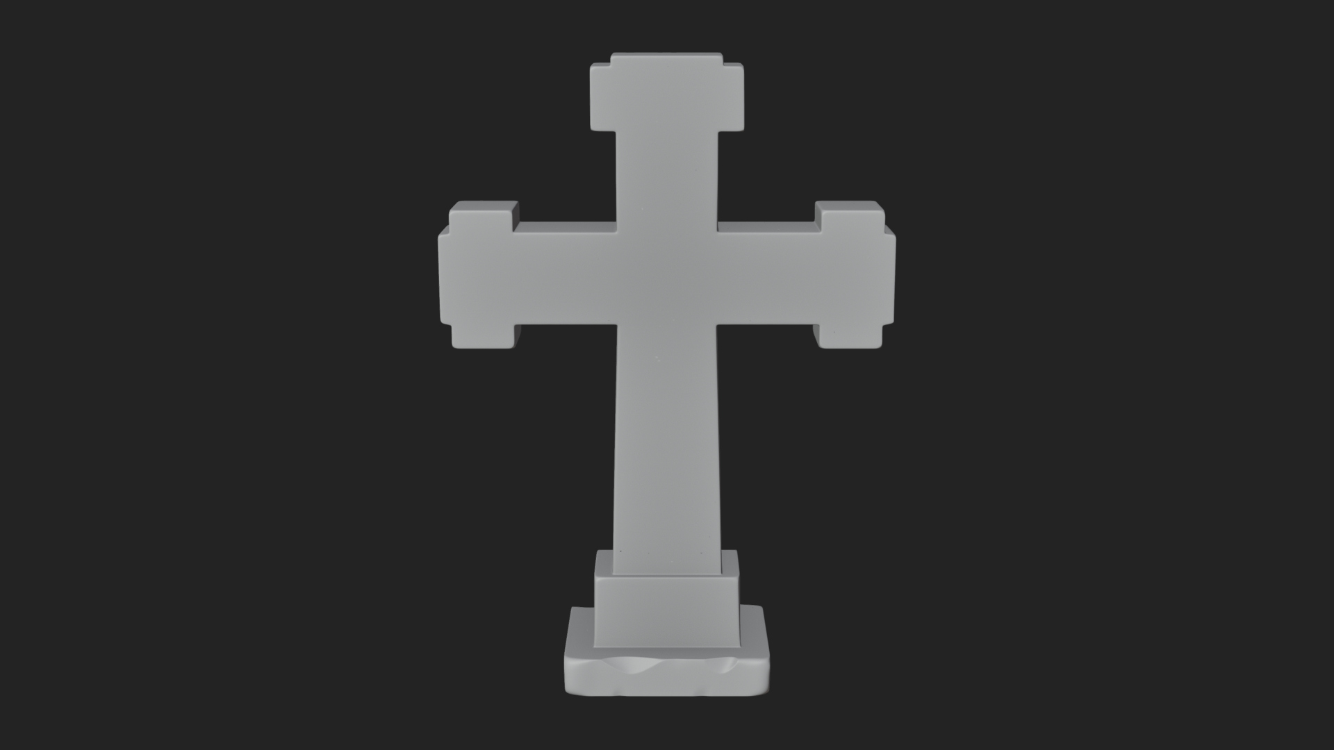Carved Relief Wall Cross Design 569 3D Print Model 3D Model