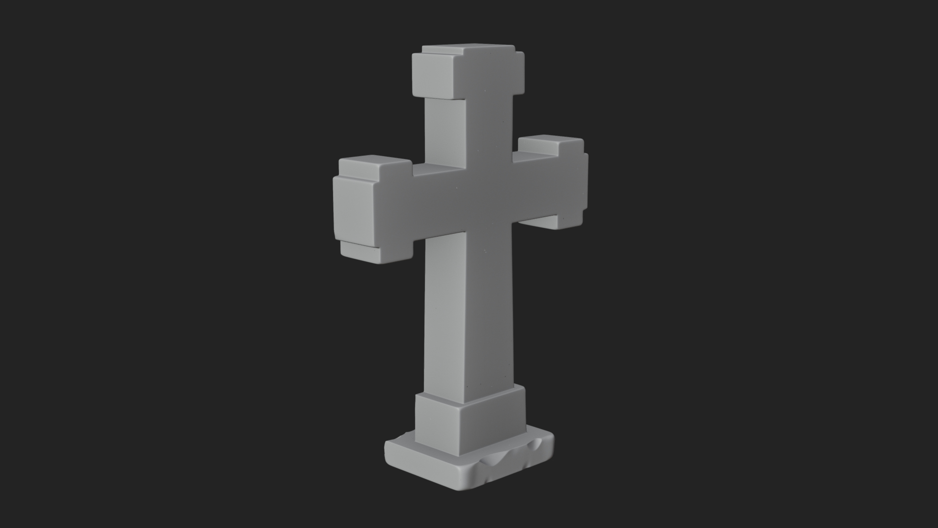 Carved Relief Wall Cross Design 569 3D Print Model 3D Model