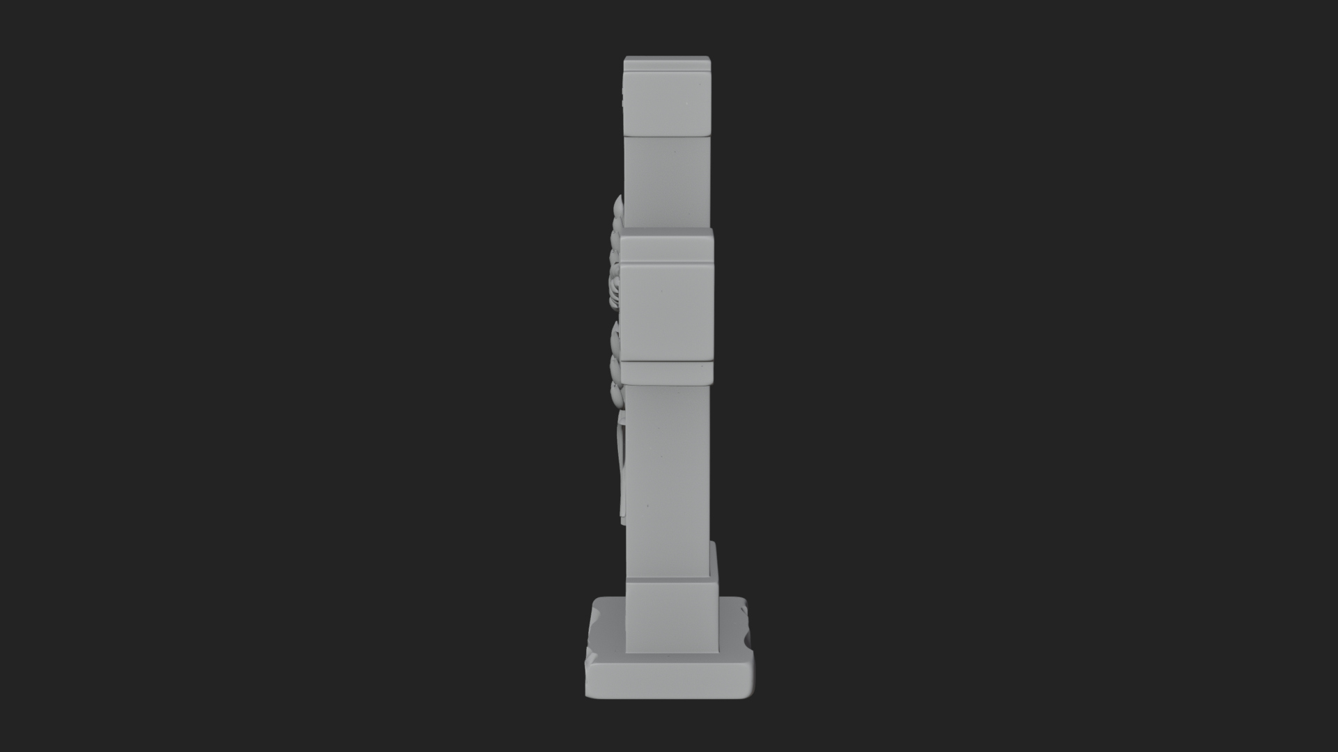 Carved Relief Wall Cross Design 569 3D Print Model 3D Model