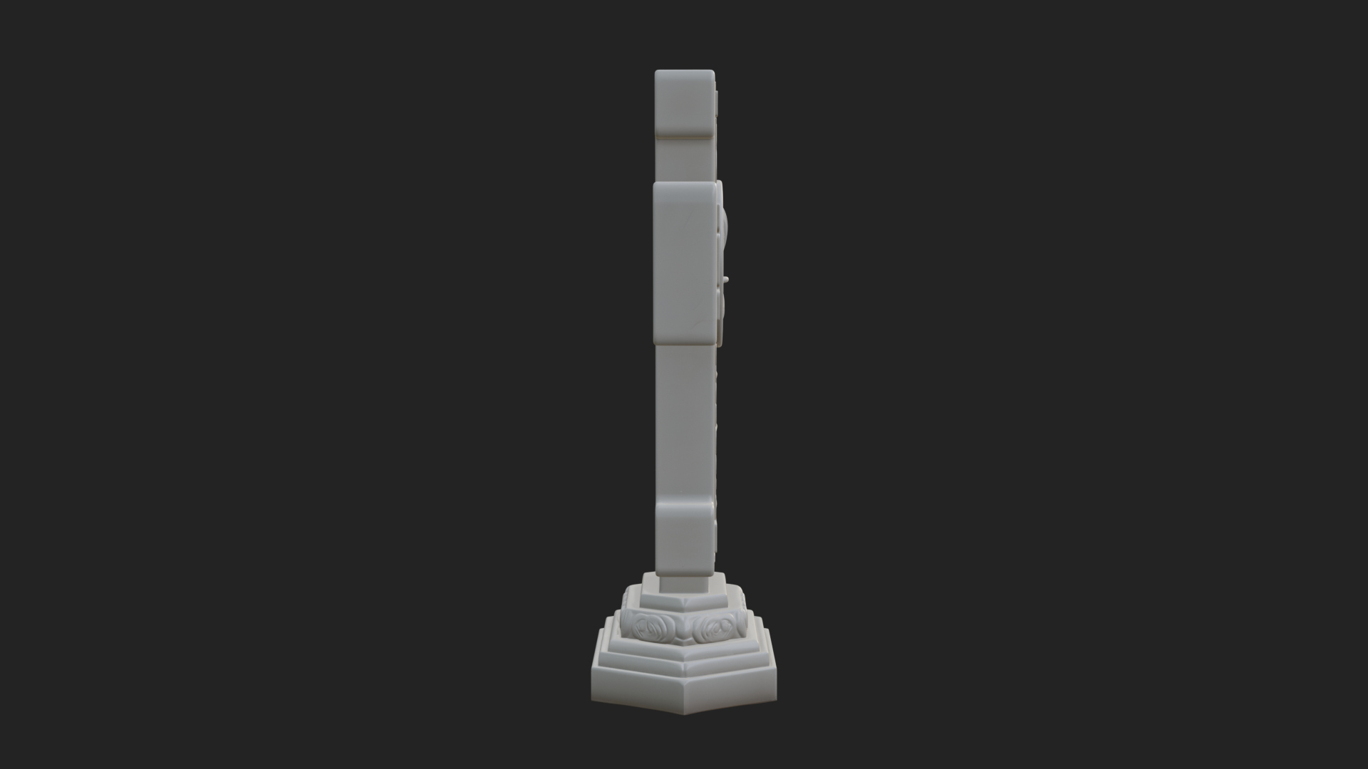 Carved Relief Wall Cross Design 57 3D Print Model 3D Model