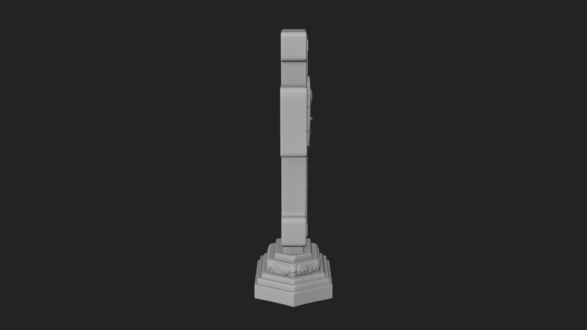 Carved Relief Wall Cross Design 57 3D Print Model 3D Model