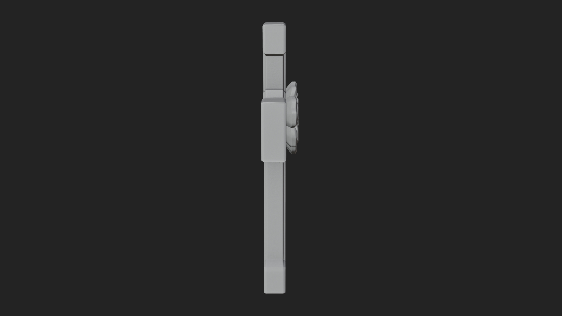 Carved Relief Wall Cross Design 570 3D Print Model 3D Model
