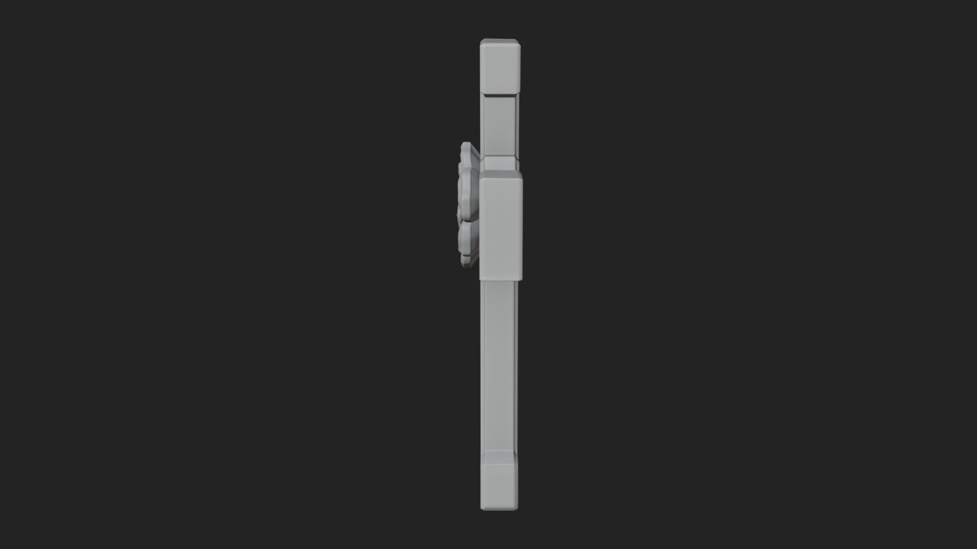 Carved Relief Wall Cross Design 570 3D Print Model 3D Model