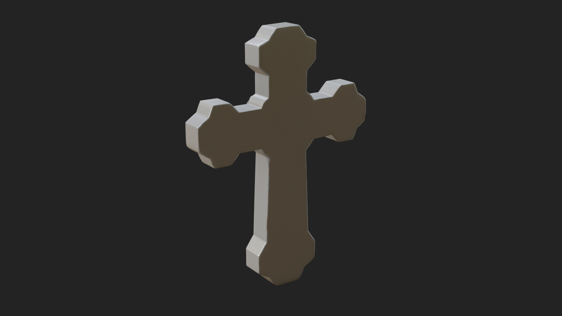Carved Relief Wall Cross Design 571 3D Print Model 3D Model