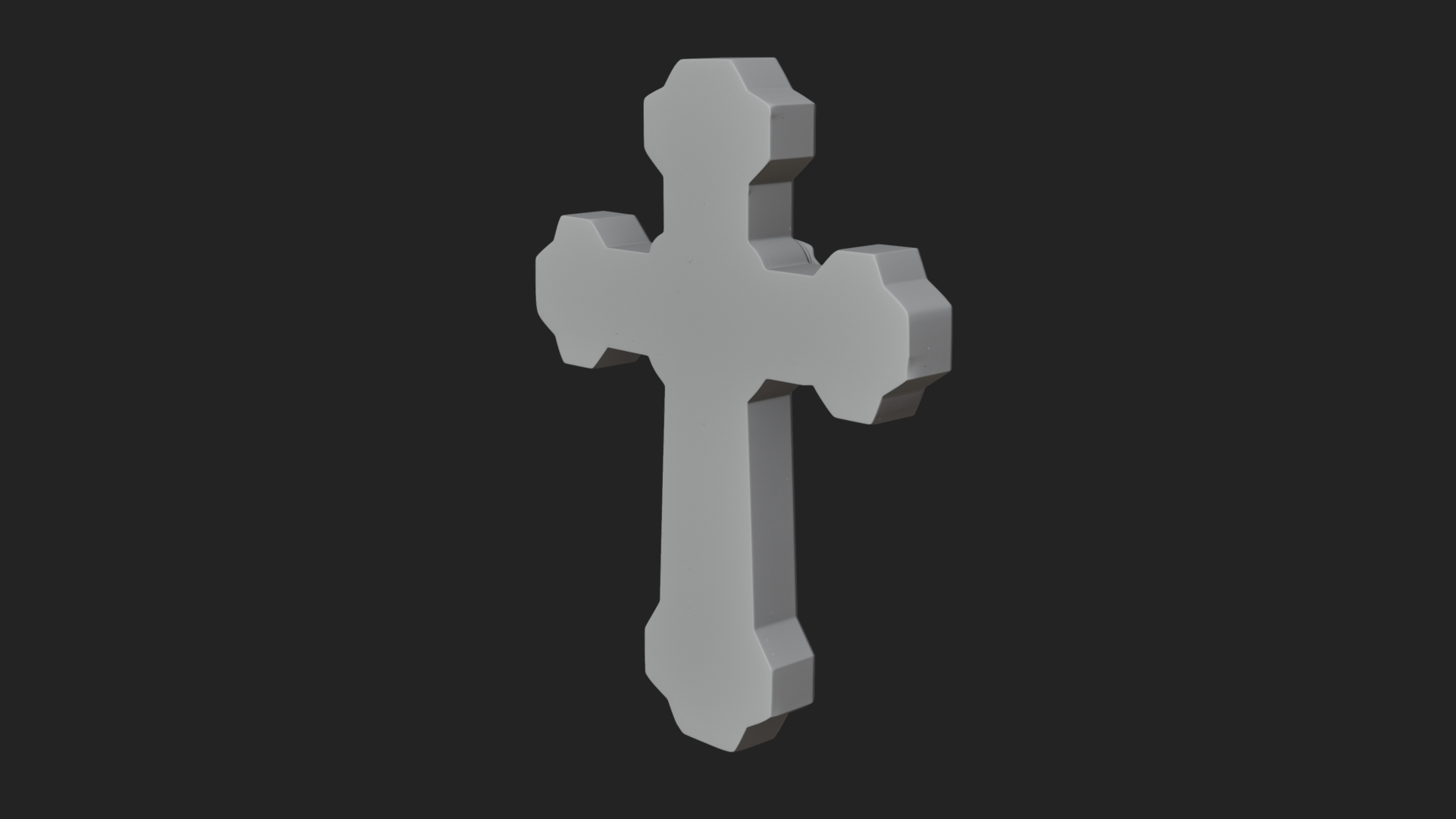 Carved Relief Wall Cross Design 571 3D Print Model 3D Model