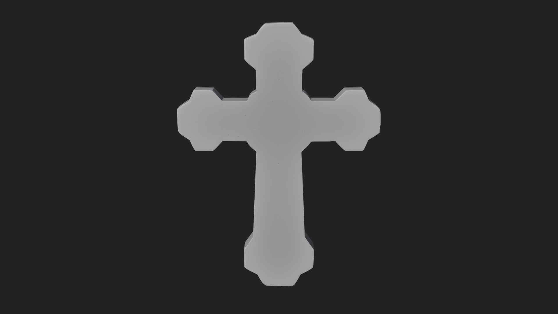 Carved Relief Wall Cross Design 571 3D Print Model 3D Model