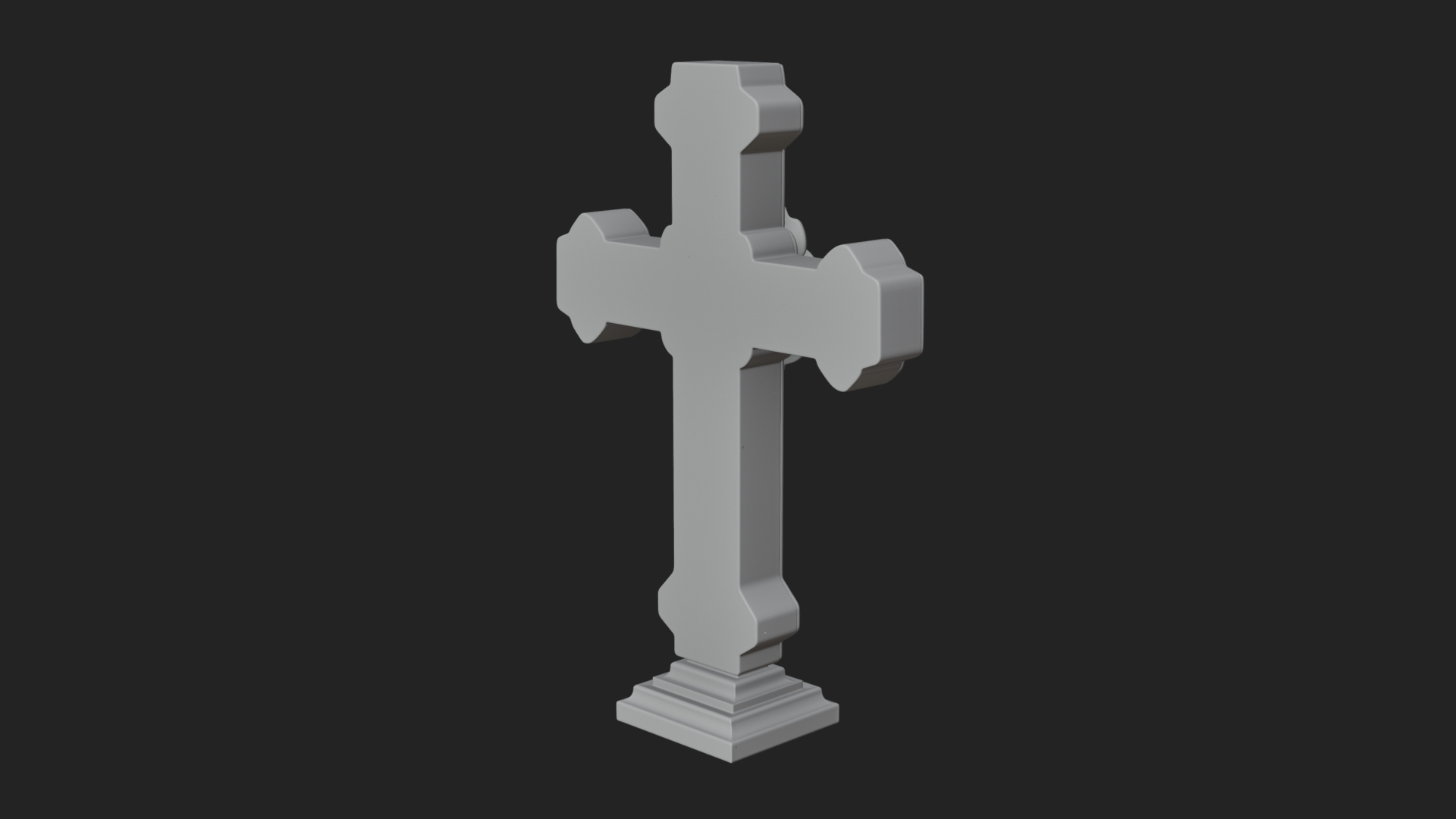 Carved Relief Wall Cross Design 572 3D Print Model 3D Model